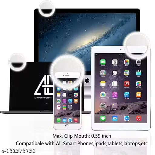 💡 Pocket Mini 36 LED Clip-On Selfie Ring Light