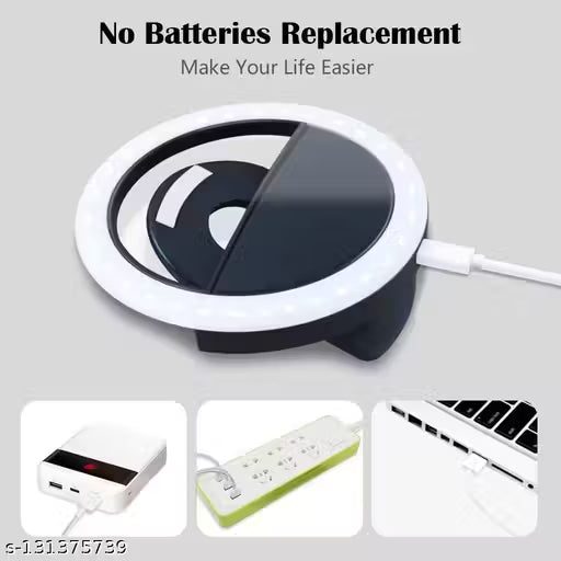 💡 Pocket Mini 36 LED Clip-On Selfie Ring Light
